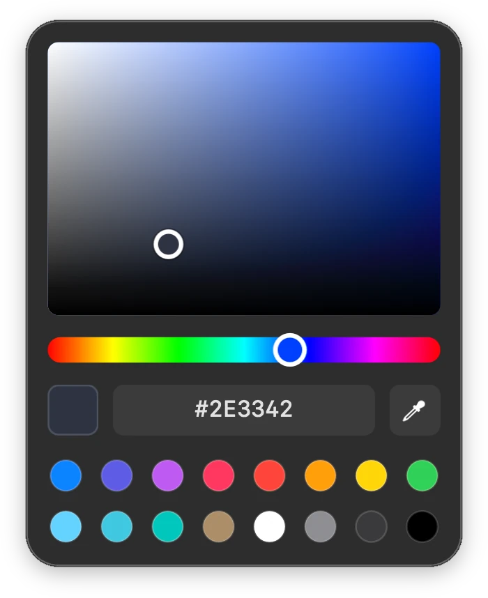 Clap’s colour picker